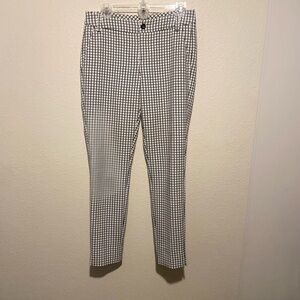 Capi Black and White Checkered Pants. SZ 4